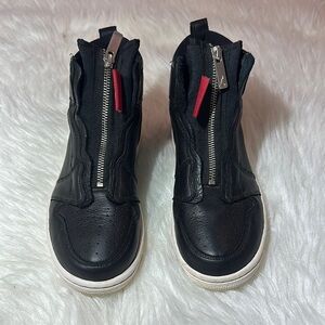 Nike Black and White AirJordan Retro zip